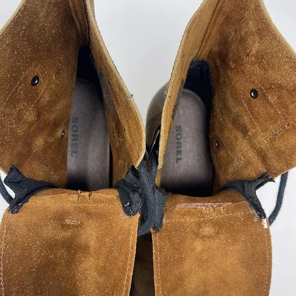 Sorel Joan Of Arctic Tan Wedged Boots Size 6.5 - Picture 6 of 7